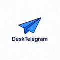 DeskTelegram网站Logo - 小型蓝色纸飞机图标