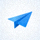 Telegram官方蓝色纸飞机Logo