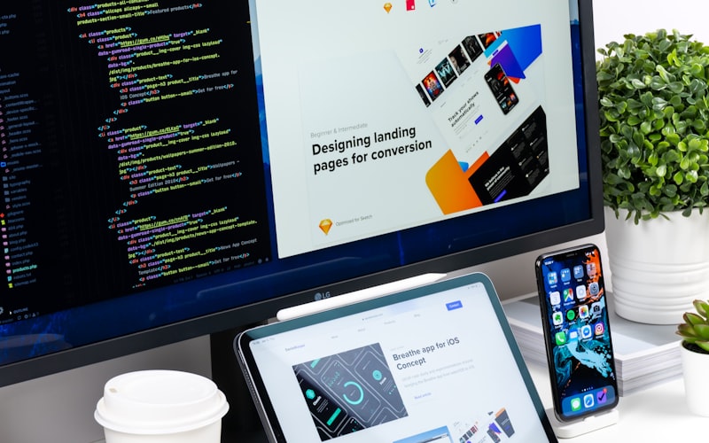 操作示意图：一只手拿着手机，手机屏幕显示扫描二维码界面，正对准电脑屏幕上显示的Telegram登录二维码